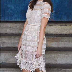 NWT Blush Lace Dress